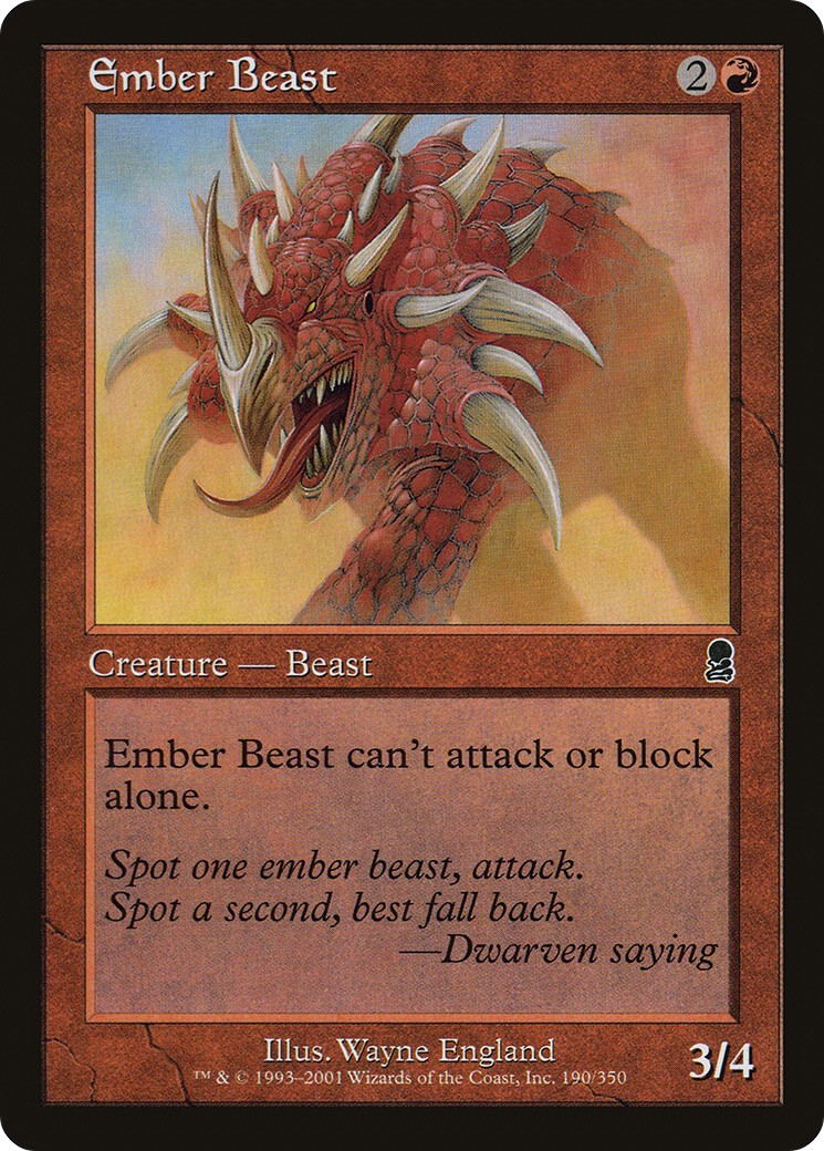 2001 Magic: The Gathering Odyssey 2001 Magic: The Gathering Odyssey #190 trading card