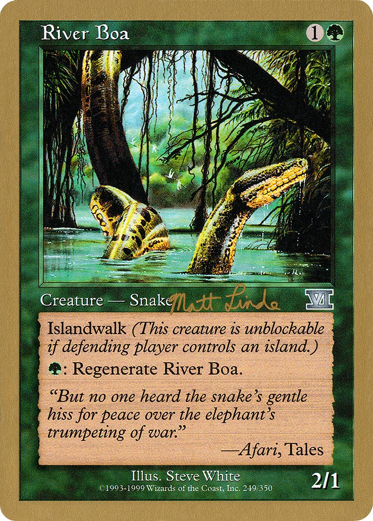1999 Magic: The Gathering World Championship Decks 1999 Magic: The Gathering World Championship Decks #ml249 trading card