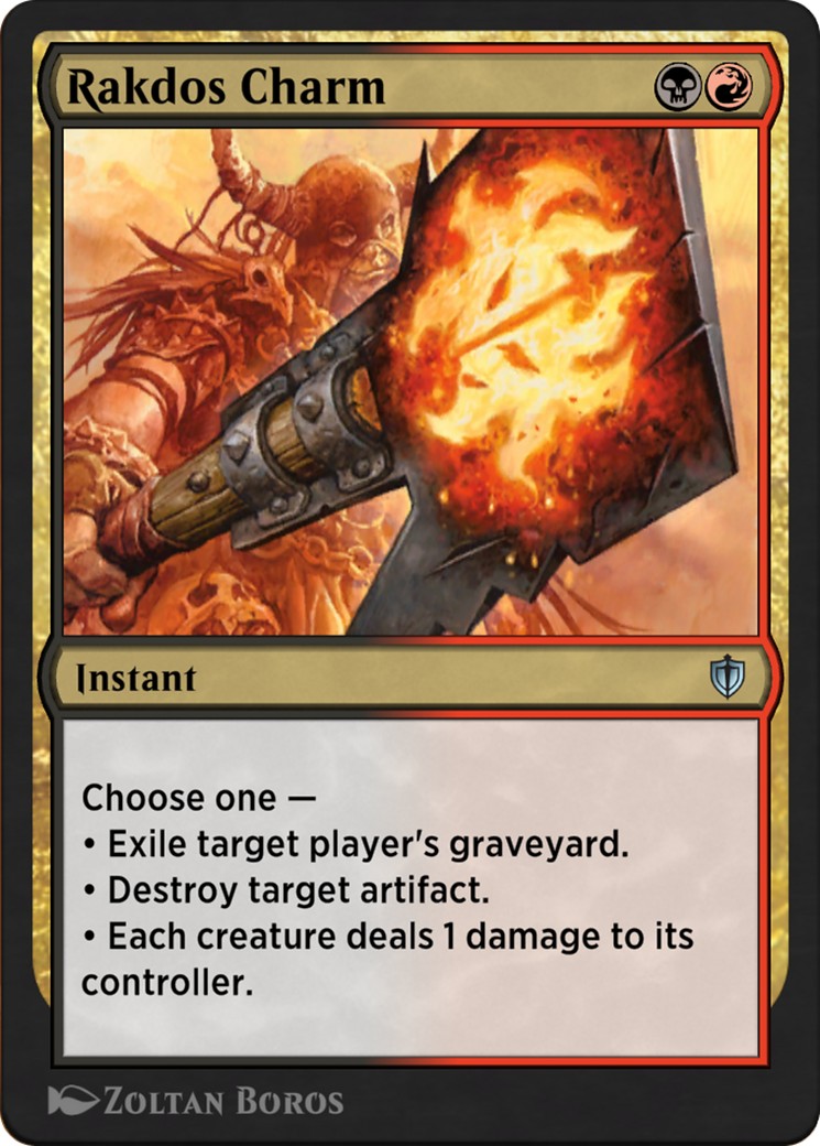 2025 Magic: The Gathering Pioneer Anthology 1 Rakdos Charm #7 trading card