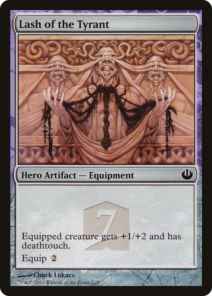 2014 Magic: The Gathering Journey into Nyx Hero's Path Lash of the Tyrant #7c trading card