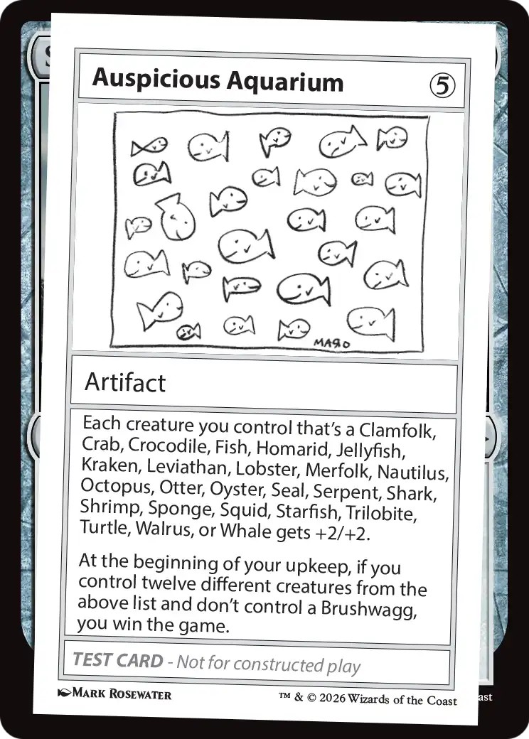 2026 Magic: The Gathering MagicFest 2026 Auspicious Aquarium #17 trading card