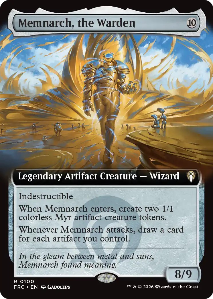 2026 Magic: The Gathering Reality Fracture Memnarch, the Warden #100 trading card
