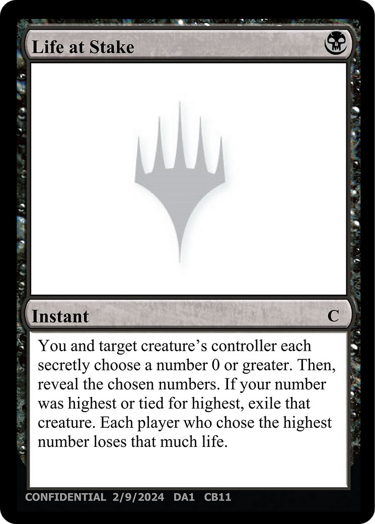 2024 Magic: The Gathering Unknown Event Life at Stake #CB11a trading card