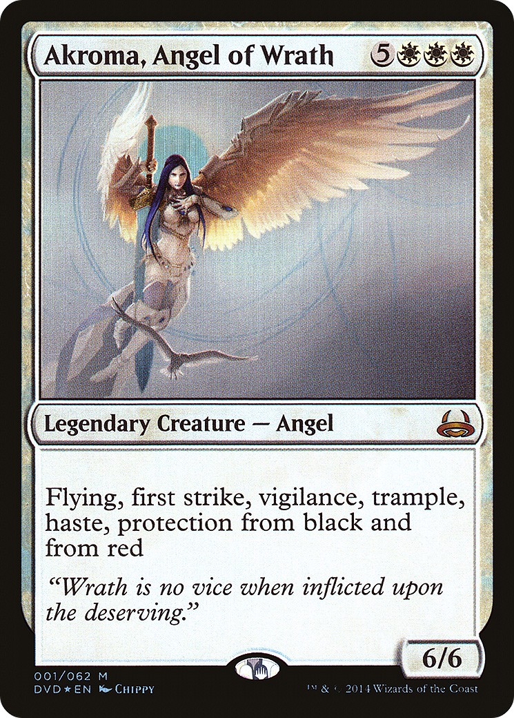 2014 Magic: The Gathering Duel Decks Anthology: Divine vs. Demonic Akroma, Angel of Wrath #1 trading card