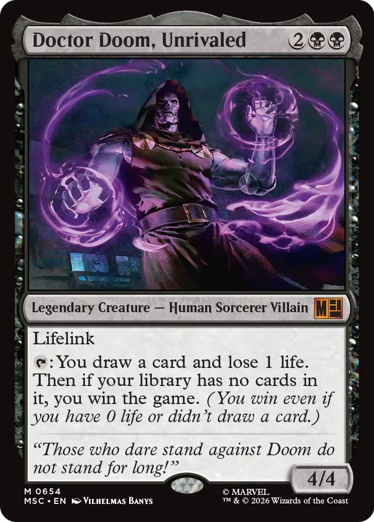 2026 Magic: The Gathering Marvel Super Heroes 2026 Magic: The Gathering Marvel Super Heroes #654 trading card