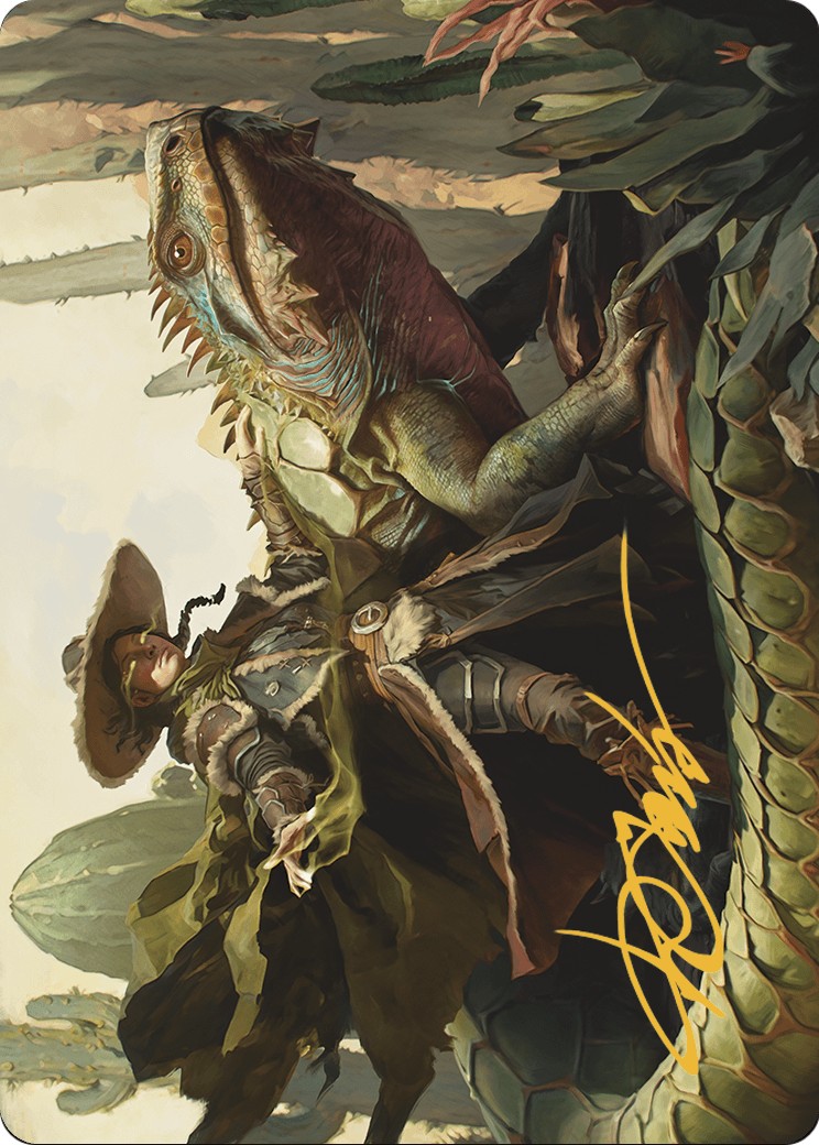 2024 Magic: The Gathering Outlaws of Thunder Junction Art Series Outcaster Trailblazer // Outcaster Trailblazer #14 trading c