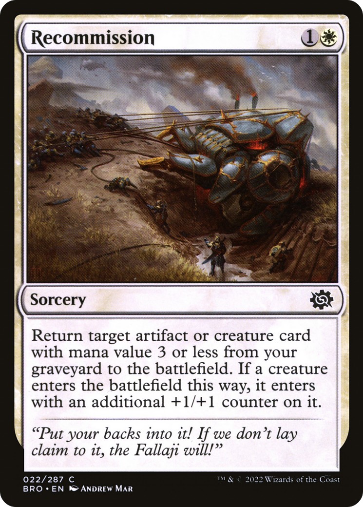 2022 Magic: The Gathering The Brothers' War 2022 Magic: The Gathering The Brothers' War #22 trading card