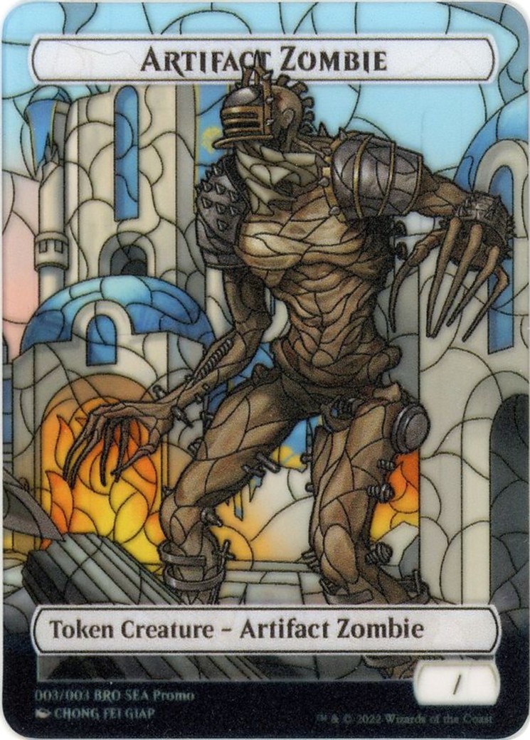 2022 Magic: The Gathering The Brothers' War Southeast Asia Tokens Artifact Zombie #3 trading card