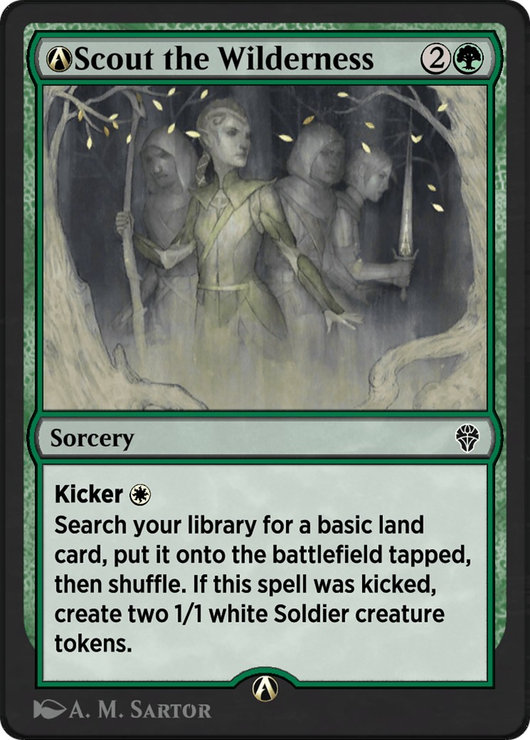 2024 Magic: The Gathering Dominaria United A-Scout the Wilderness #A-176 trading card