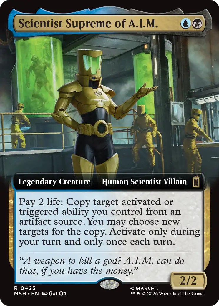 2026 Magic: The Gathering Marvel Super Heroes 2026 Magic: The Gathering Marvel Super Heroes #423 trading card