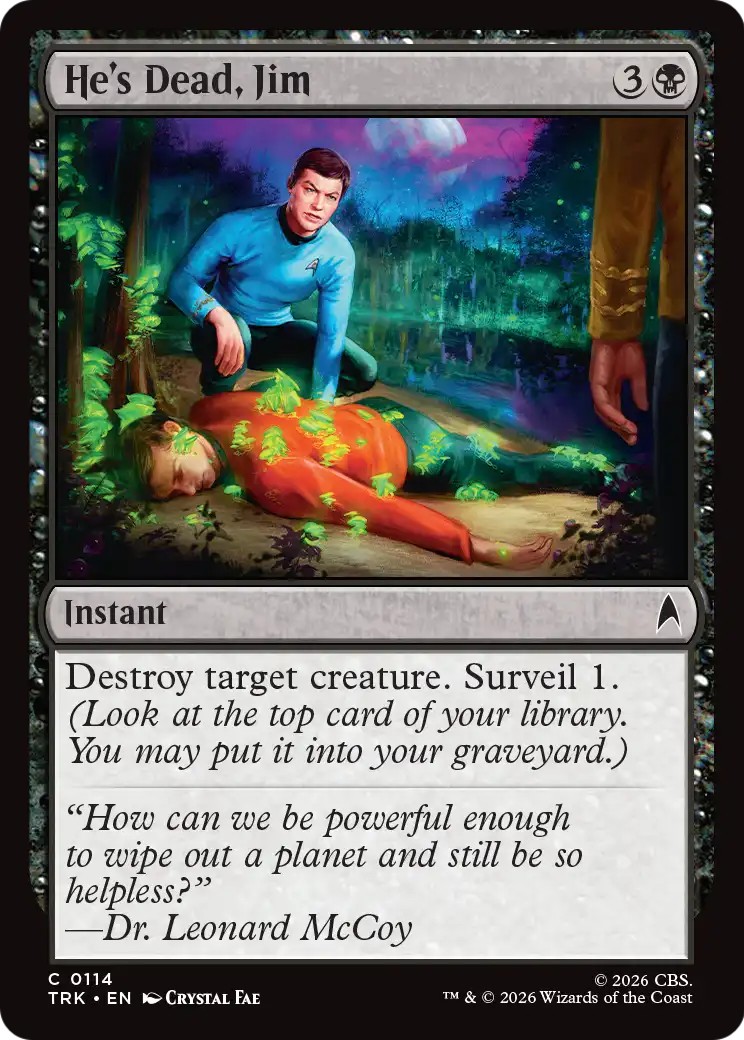 2026 Magic: The Gathering Star Trek He's Dead, Jim #114 trading card