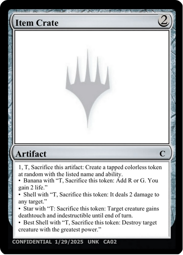 2025 Magic: The Gathering Unknown Event Item Crate #CA02c trading card
