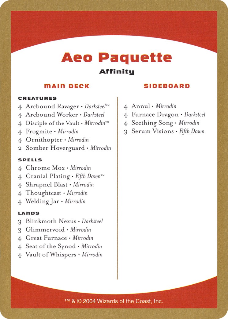 Aeo Paquette Decklist - Image 1
