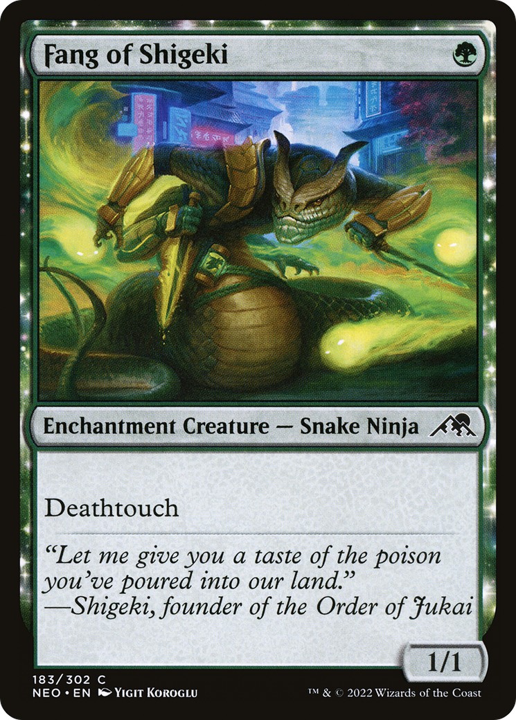 2022 Magic: The Gathering Kamigawa: Neon Dynasty 2022 Magic: The Gathering Kamigawa: Neon Dynasty #183 trading card