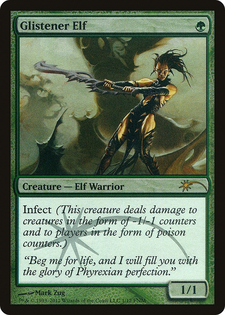 2012 Magic: The Gathering Friday Night Magic Glistener Elf #1 trading card