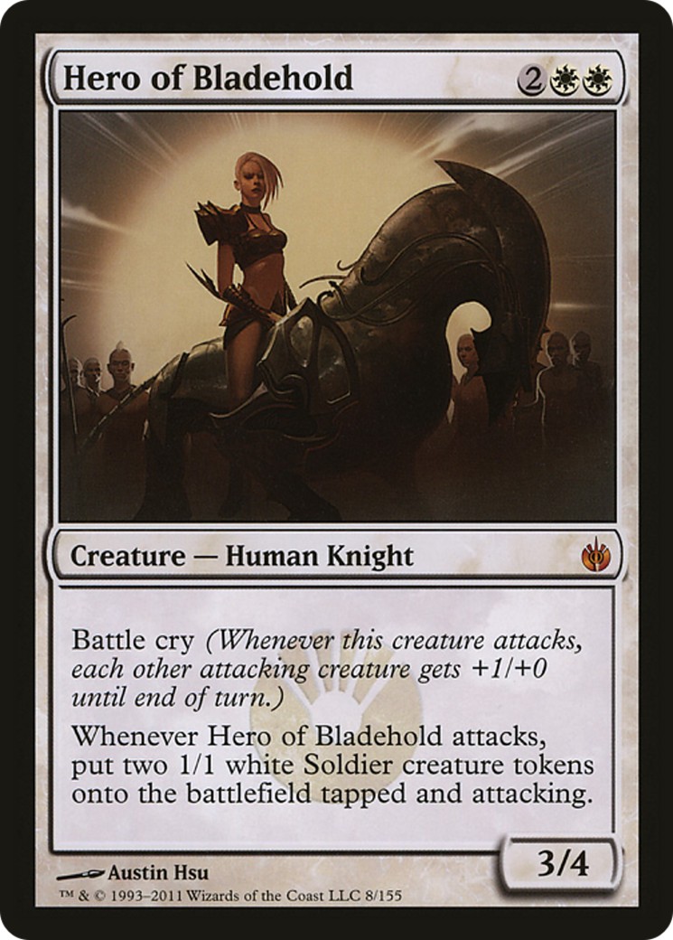 2011 Magic: The Gathering Magic Player Rewards Hero of Bladehold #8 trading card