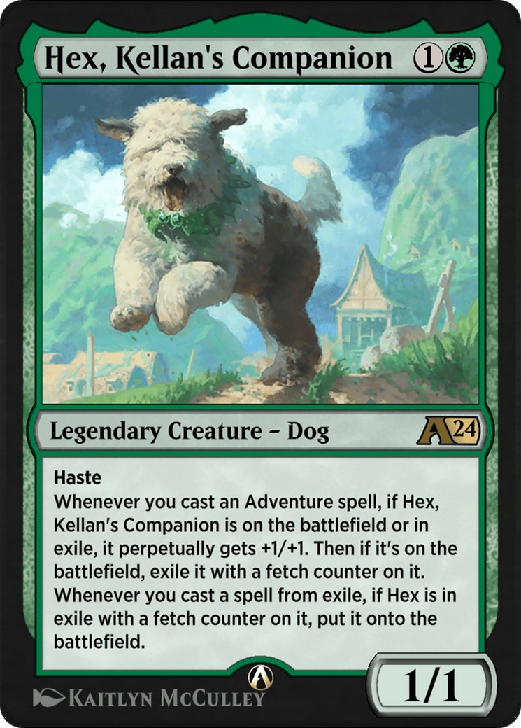 2023 Magic: The Gathering Alchemy: Wilds of Eldraine Hex, Kellan's Companion #14 trading card