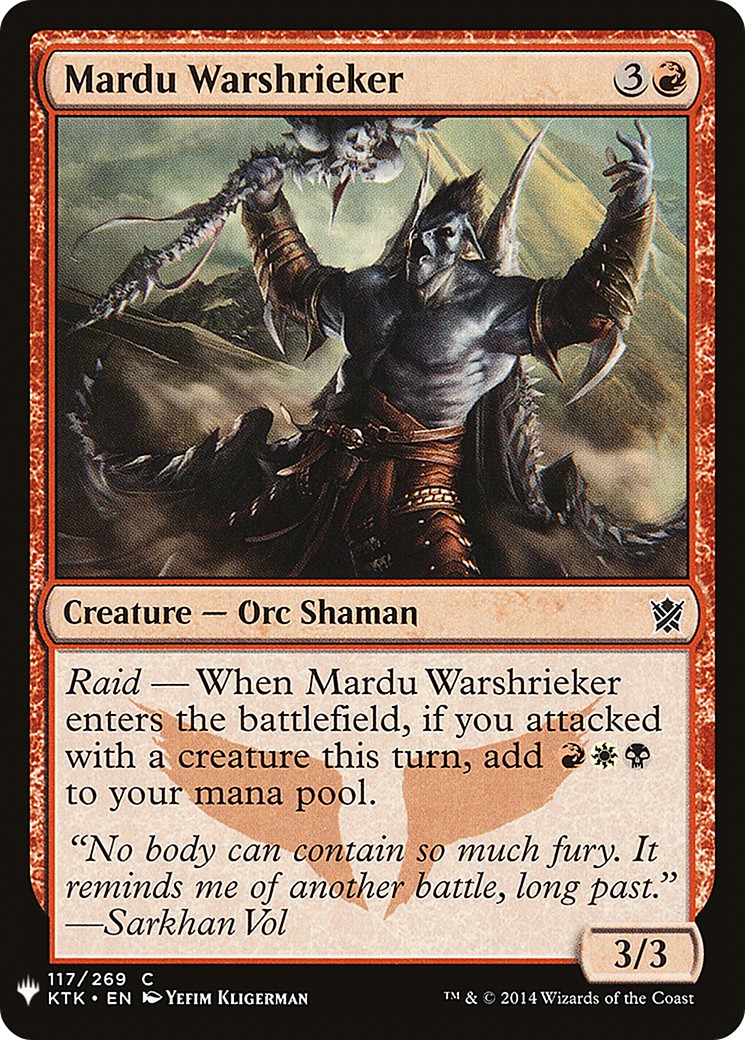2019 Magic: The Gathering The List 2019 Magic: The Gathering The List #KTK-117 trading card