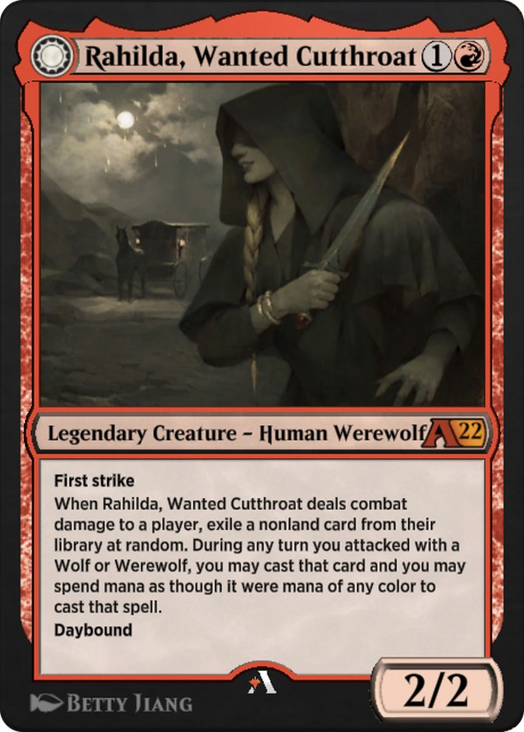 Rahilda, Wanted Cutthroat // Rahilda, Feral Outlaw - Image 1