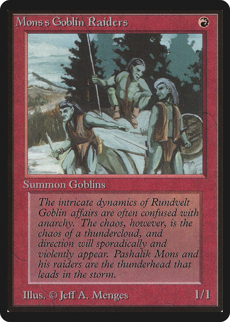1993 Magic: The Gathering Beta 1993 Magic: The Gathering Beta #165 trading card