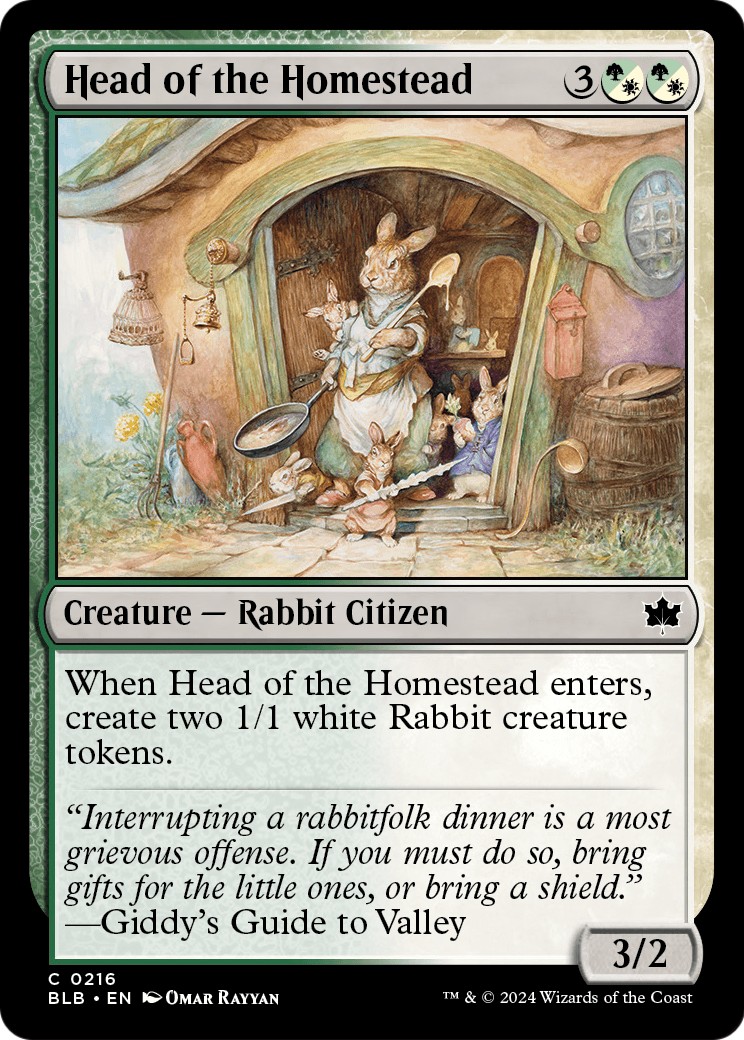 2024 Magic: The Gathering Bloomburrow 2024 Magic: The Gathering Bloomburrow #216 trading card