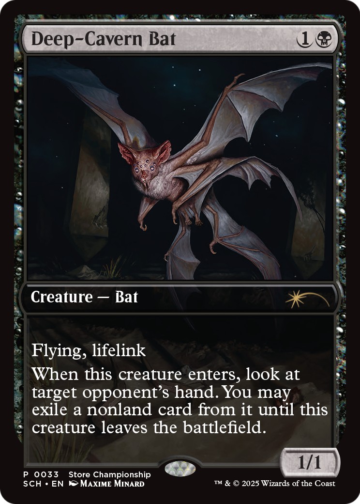 2025 Magic: The Gathering Store Championships Deep-Cavern Bat #33 trading card