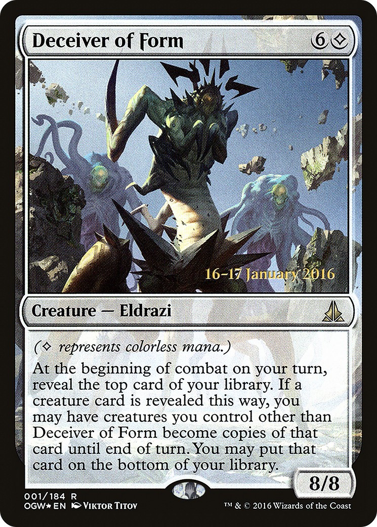 2016 Magic: The Gathering Oath of the Gatewatch Promos 2016 Magic: The Gathering Oath of the Gatewatch Promos #1s trading car
