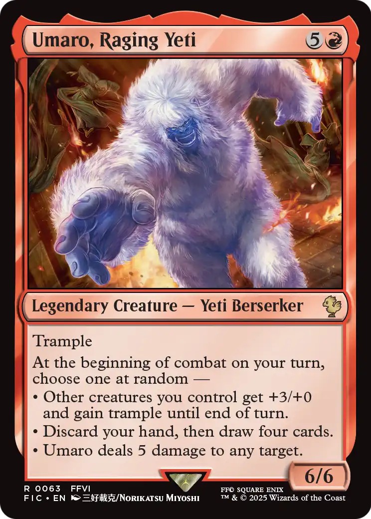 2025 Magic: The Gathering Final Fantasy 2025 Magic: The Gathering Final Fantasy #63 trading card