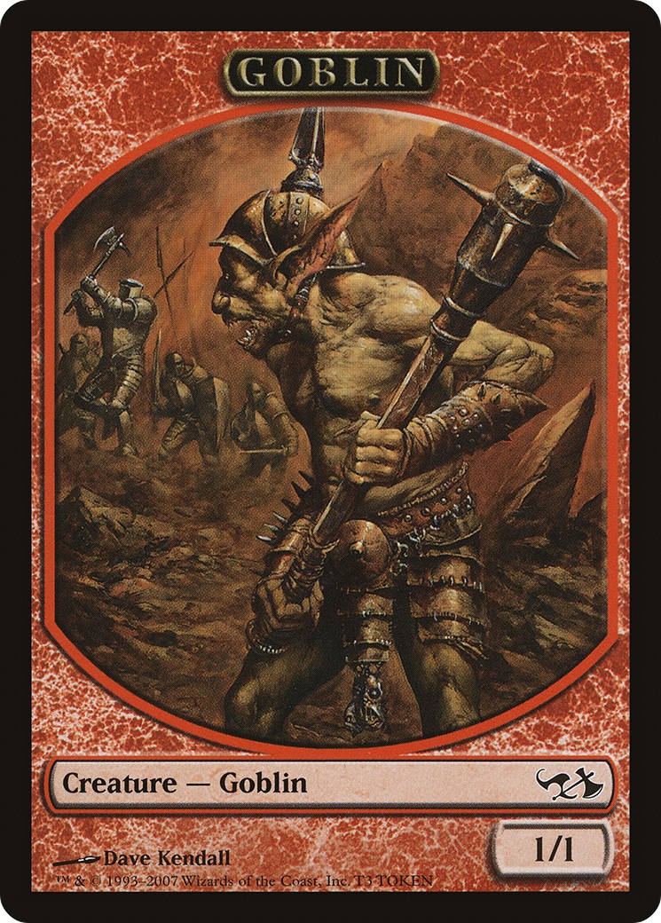 2007 Magic: The Gathering Duel Decks: Elves vs. Goblins Tokens Goblin #T3 trading card