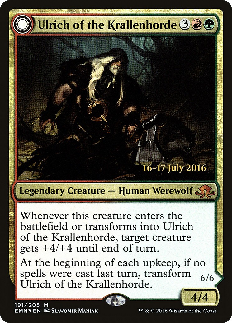 2016 Magic: The Gathering Eldritch Moon Promos 2016 Magic: The Gathering Eldritch Moon Promos #191s trading card