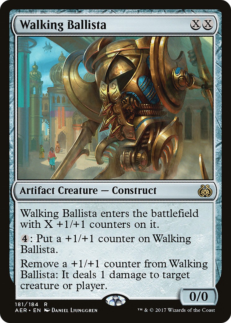 2017 Magic: The Gathering Aether Revolt Walking Ballista #181 Magic: The Gathering card front