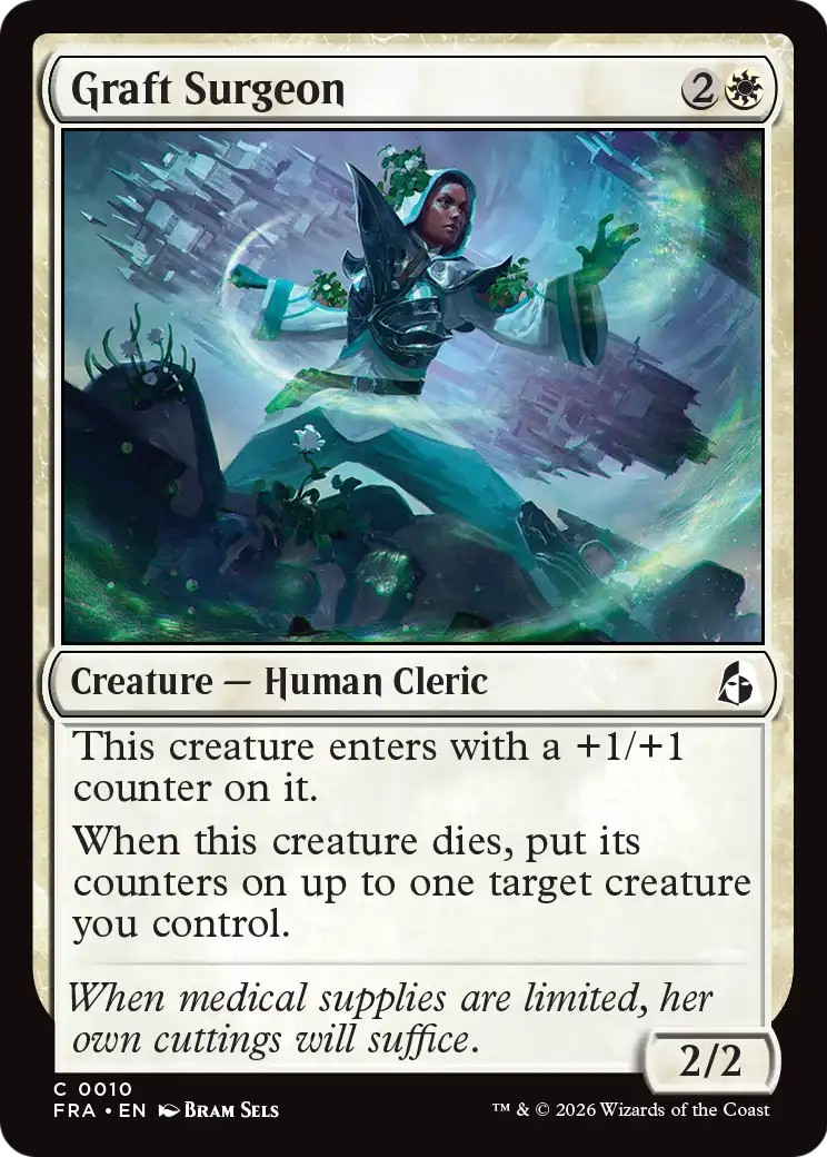 2026 Magic: The Gathering Reality Fracture Graft Surgeon #10 trading card