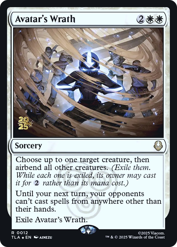 2025 Magic: The Gathering Avatar: The Last Airbender Promos Avatar's Wrath #12s trading card