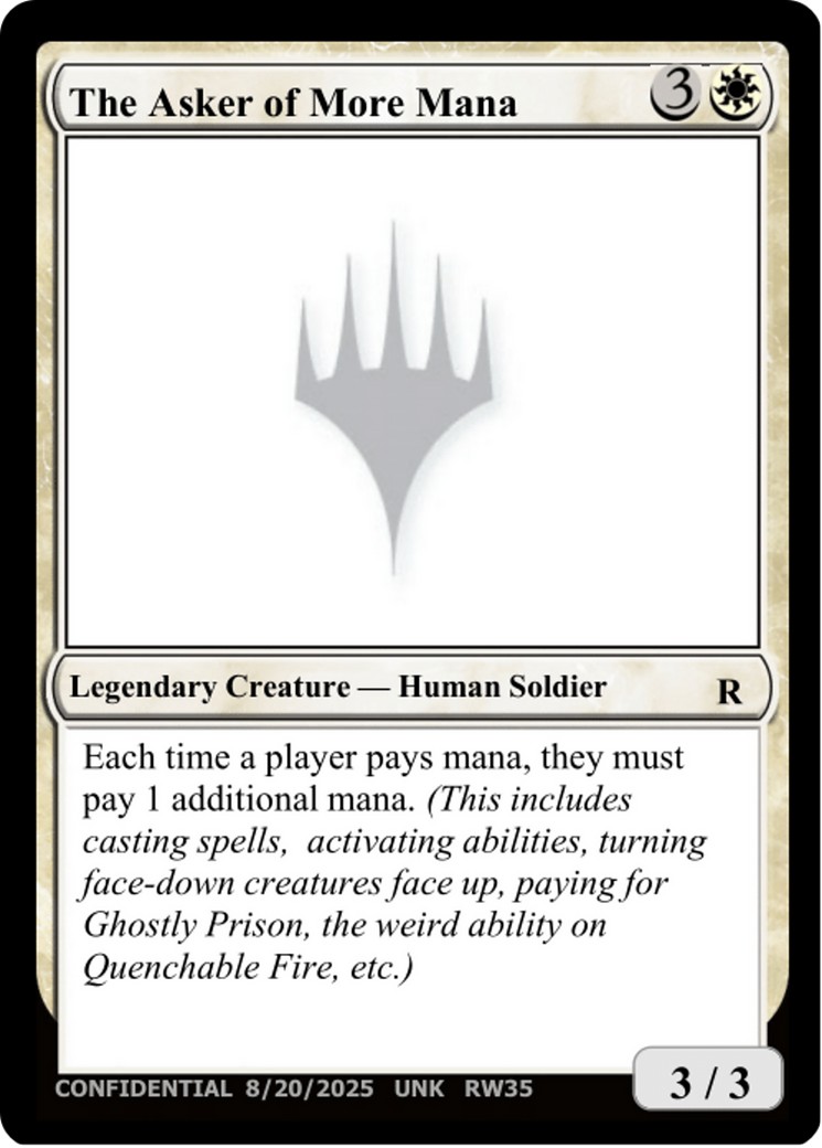 2025 Magic: The Gathering Unknown Event 2025 Magic: The Gathering Unknown Event #RW35b trading card
