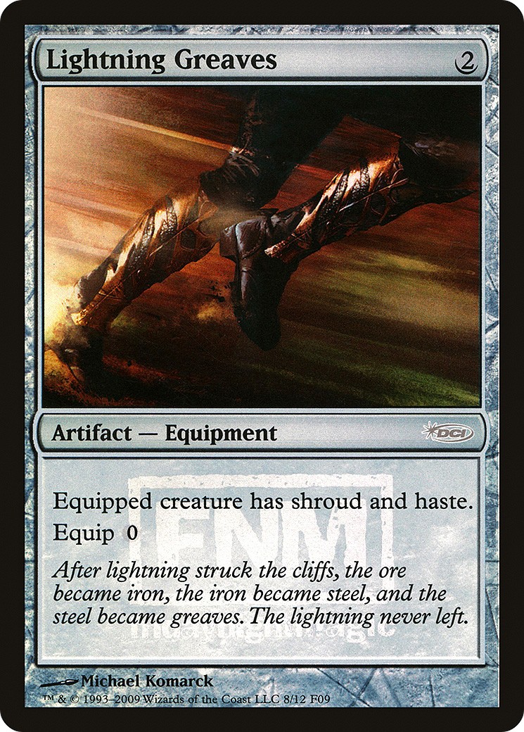 2009 Magic: The Gathering Friday Night Magic Lightning Greaves #8 trading card