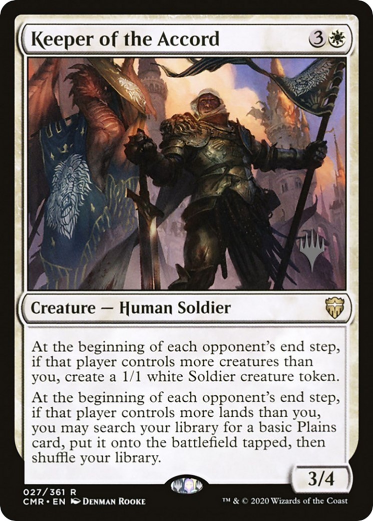 2024 Magic: The Gathering Commander Legends Promos Keeper of the Accord #27p trading card