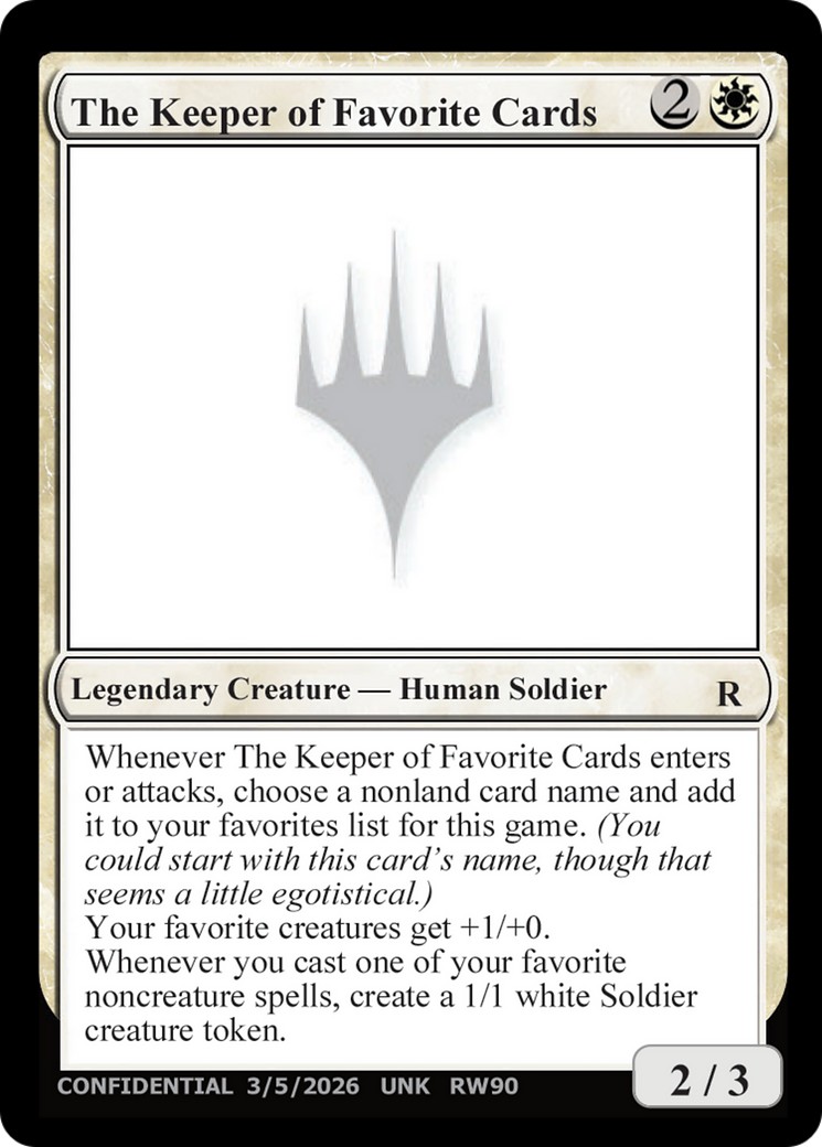 2026 Magic: The Gathering Unknown Event 2026 Magic: The Gathering Unknown Event #RW90e trading card