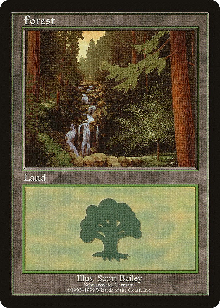 2000 Magic: The Gathering European Land Program Forest #1 trading card