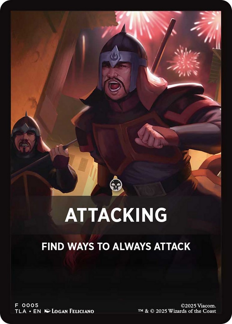 2025 Magic: The Gathering Avatar: The Last Airbender Beginner Box Front Cards Attacking #5 trading card