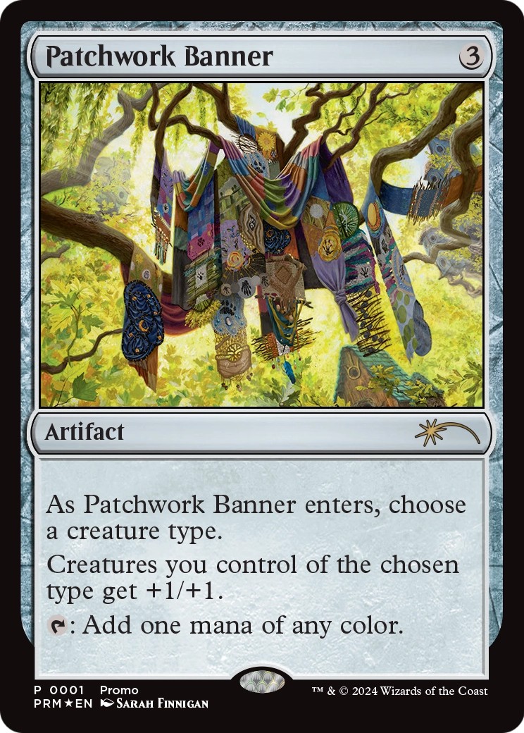 2024 Magic: The Gathering Media and Collaboration Promos Patchwork Banner #2024-7 trading card