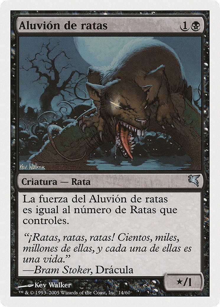 2005 Magic: The Gathering Salvat Swarm of Rats #A14 trading card