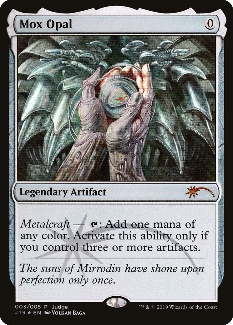 2019 Magic: The Gathering Judge Gift Cards Mox Opal #3 trading card