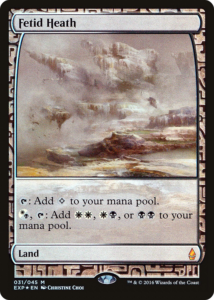 2016 Magic: The Gathering Zendikar Expeditions Fetid Heath #31 trading card