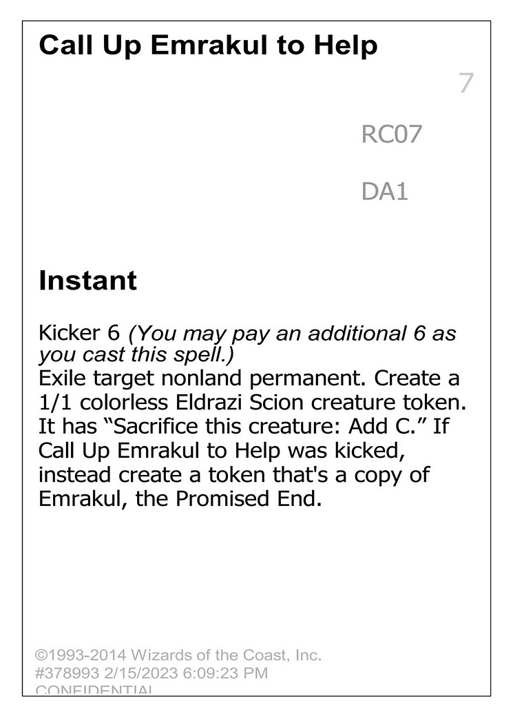 Call Up Emrakul to Help - Image 1