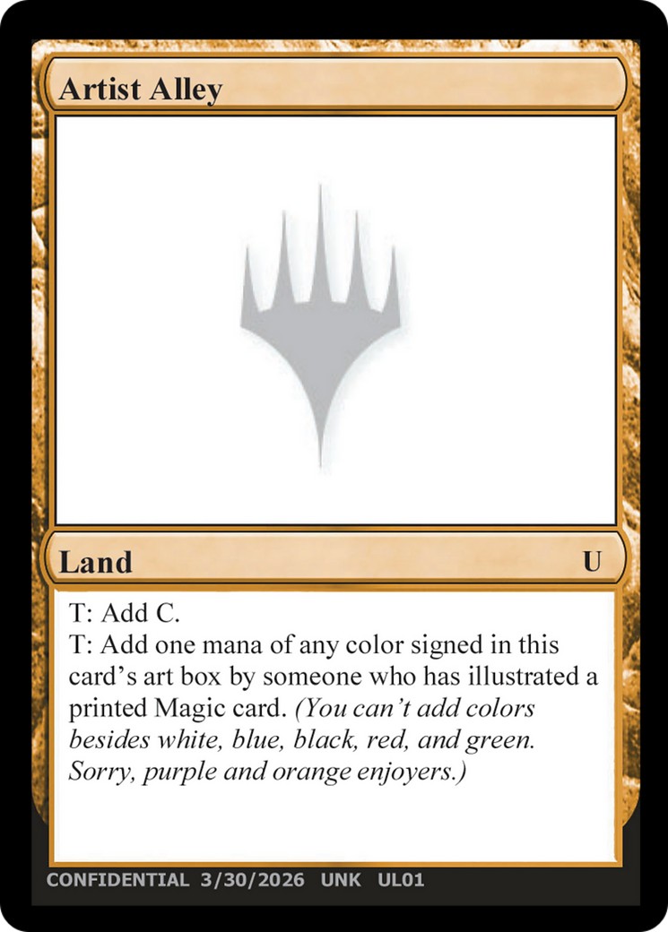 2026 Magic: The Gathering Unknown Event 2026 Magic: The Gathering Unknown Event #UL01 trading card