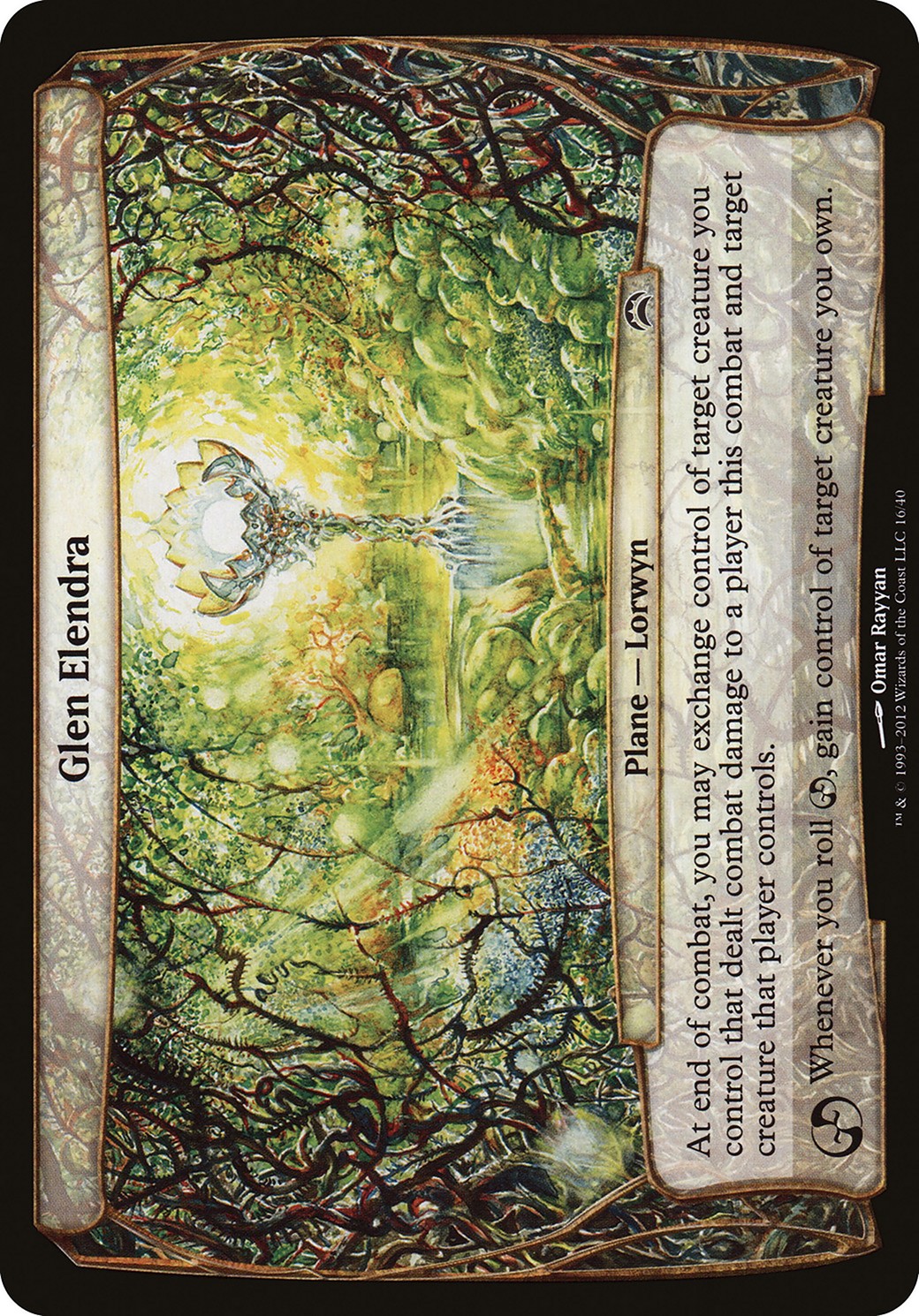 2012 Magic: The Gathering Planechase 2012 Planes Glen Elendra #16 trading card