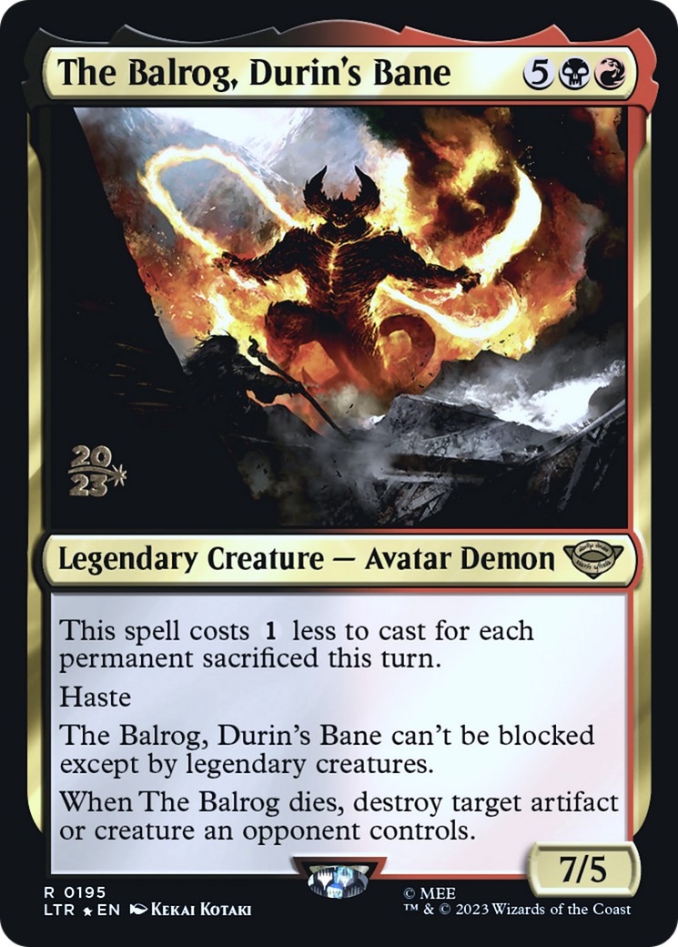 2023 Magic: The Gathering Tales of Middle-earth Promos 2023 Magic: The Gathering Tales of Middle-earth Promos #195s trading c