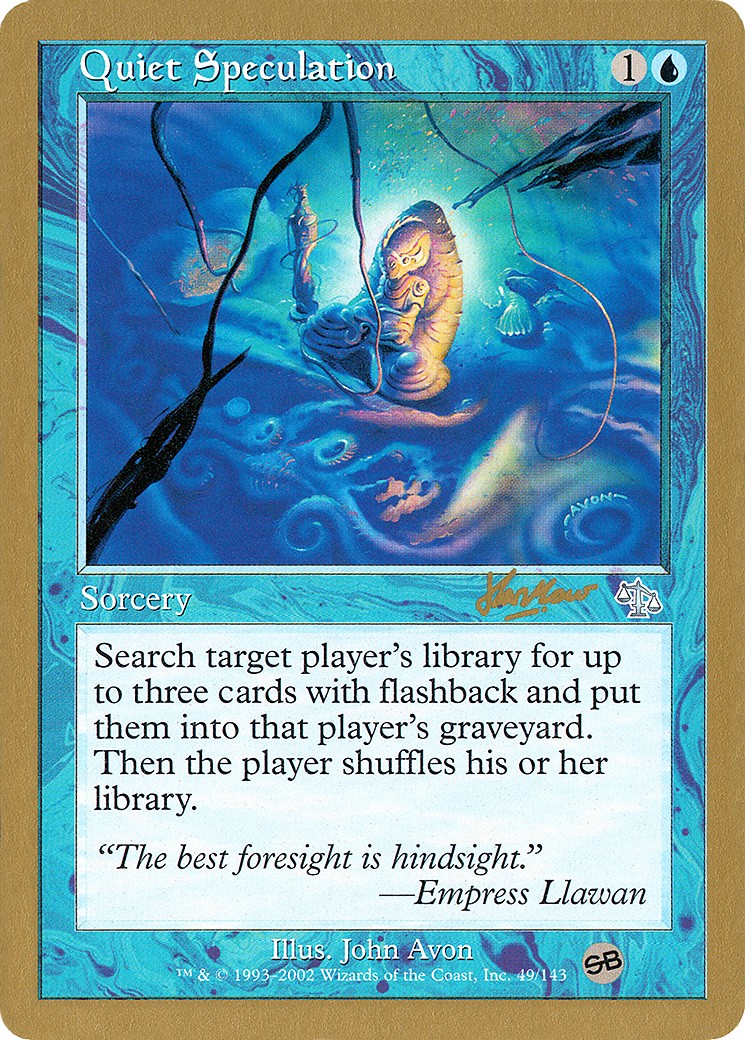 2002 Magic: The Gathering World Championship Decks 2002 Magic: The Gathering World Championship Decks #shh49sb trading card
