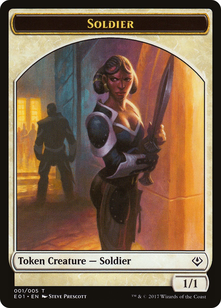 2017 Magic: The Gathering Archenemy: Nicol Bolas Tokens Soldier #1 trading card