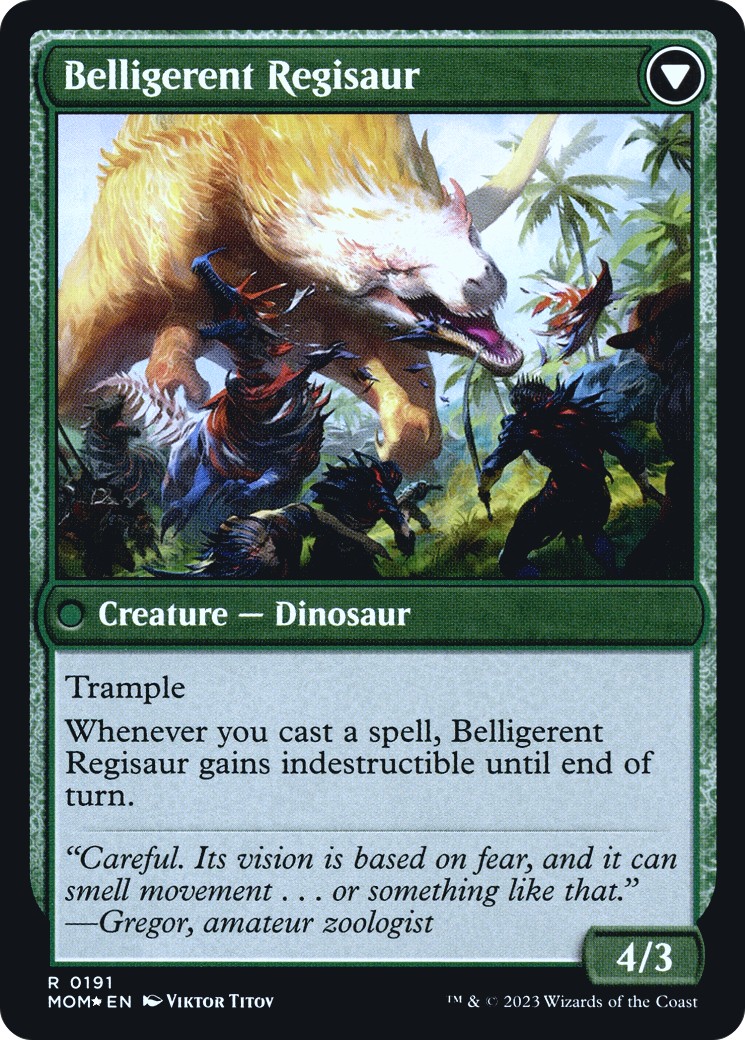 Invasion of Ixalan // Belligerent Regisaur thumbnail 2